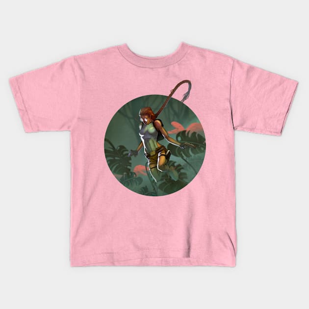 Tomb Raider Kids T-Shirt by tattts